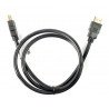 Kabel HDMI Lanberg třídy 1.4 - černý - dlouhý 1 m - zdjęcie 2