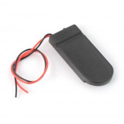 Koš na 2 baterie typ 2032 s krytem a vypínačem - bez konektoru