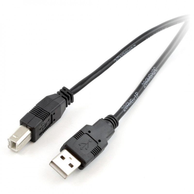 Kabel USB A - B - 1,8 m - černý
