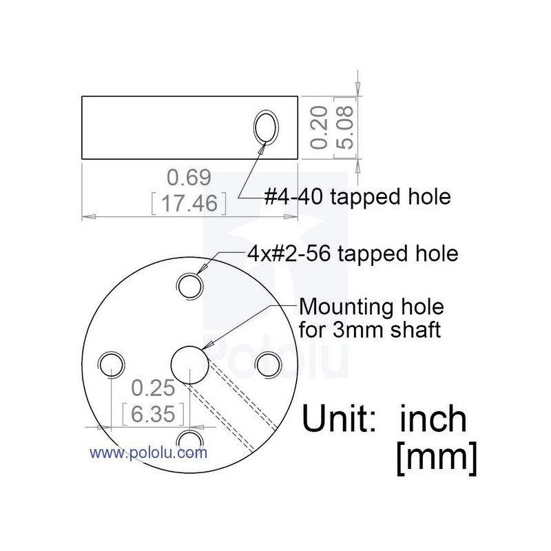 3mm hliníkový montážní náboj