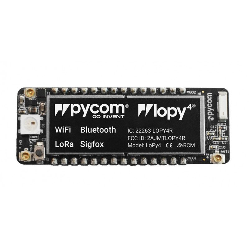 PyCom LoPy4 ESP32 - modul LoRa, WiFi, Bluetooth BLE, SigFox + Python API