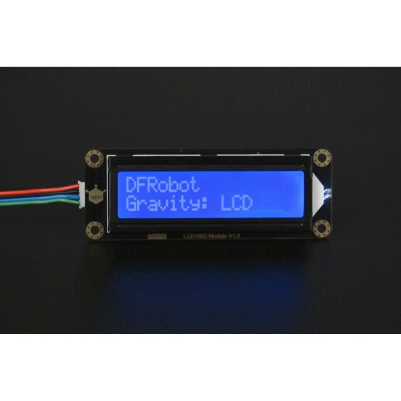 DFRobot Gravity - 2x16 I2C LCD displej - modrý - pro Arduino