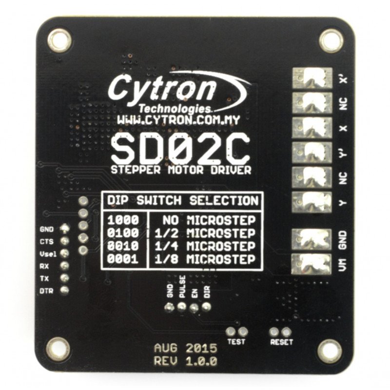 Ovladač krokového motoru Cytron SD02C - 20V / 1A