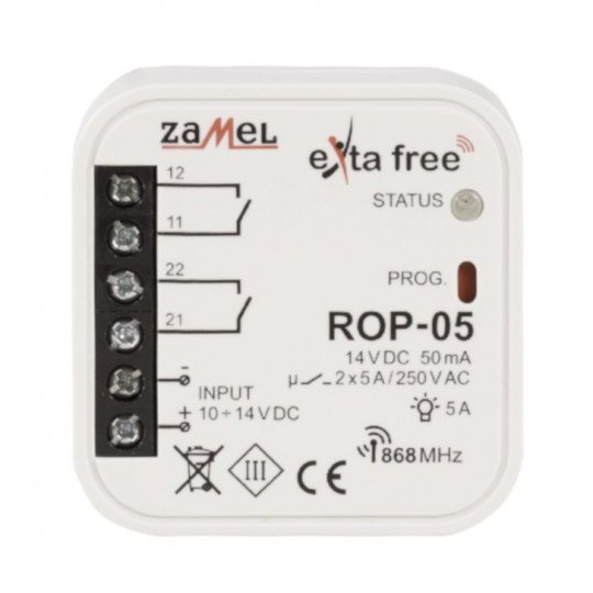Exta Free - 2kanálový rádiový přijímací box 10-14V - ROP-05