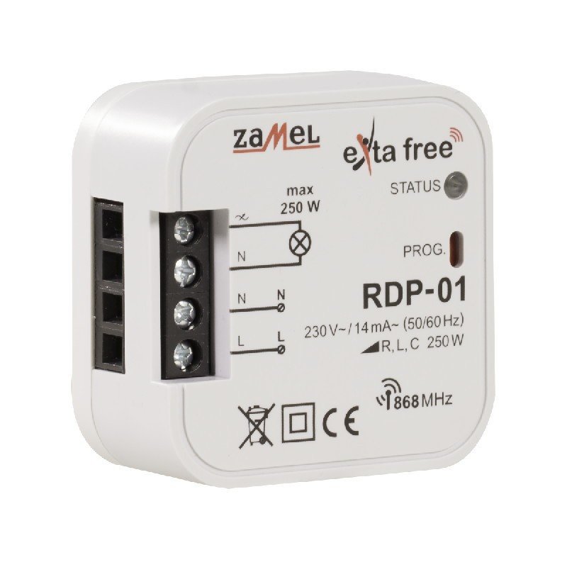 Exta Free - 1kanálový rádiový stmívač 230V - RDP-01
