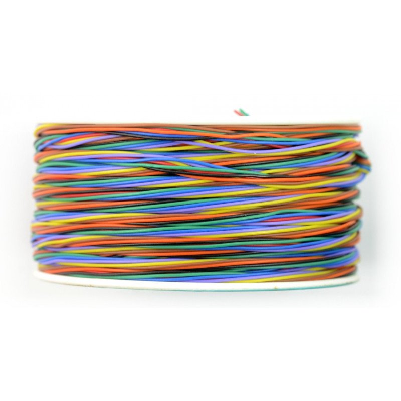 Kabel z PVC drátu 0,5 mm - 8 barev - role 250 m