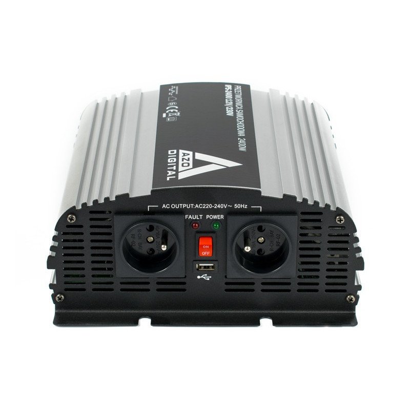 Měnič napětí AZO Digital 12 VDC / 230 VAC IPS-2400 2400W