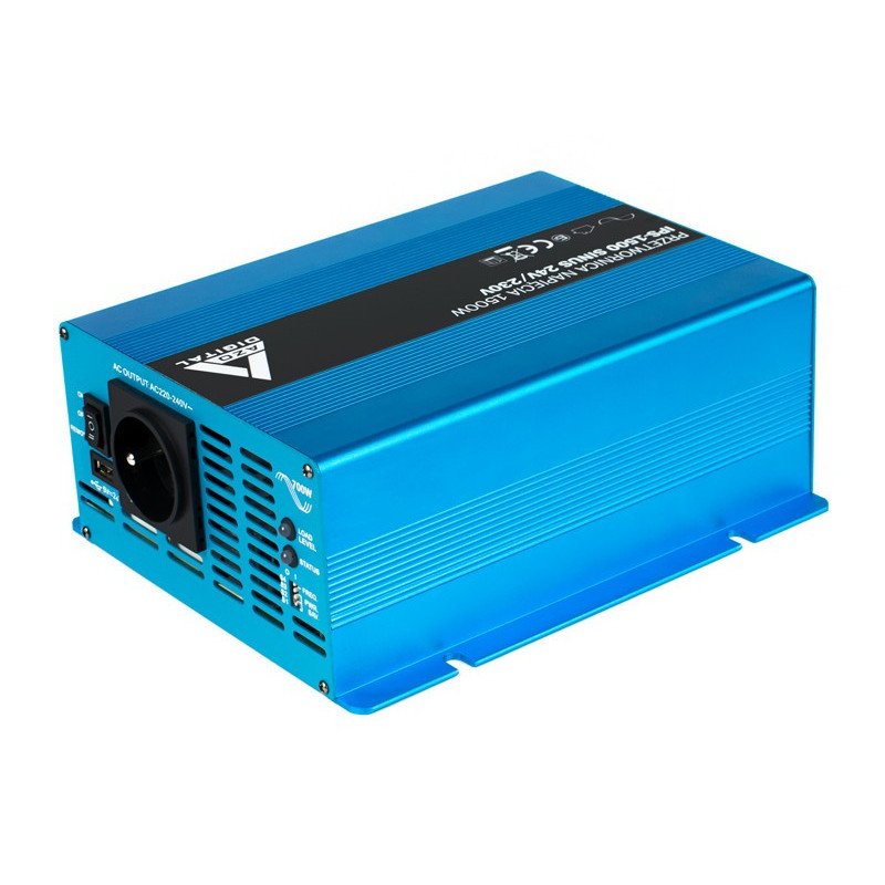 Převodník napětí AZO Digital 24 VDC / 230 VAC SINUS IPS-1500S 1500W