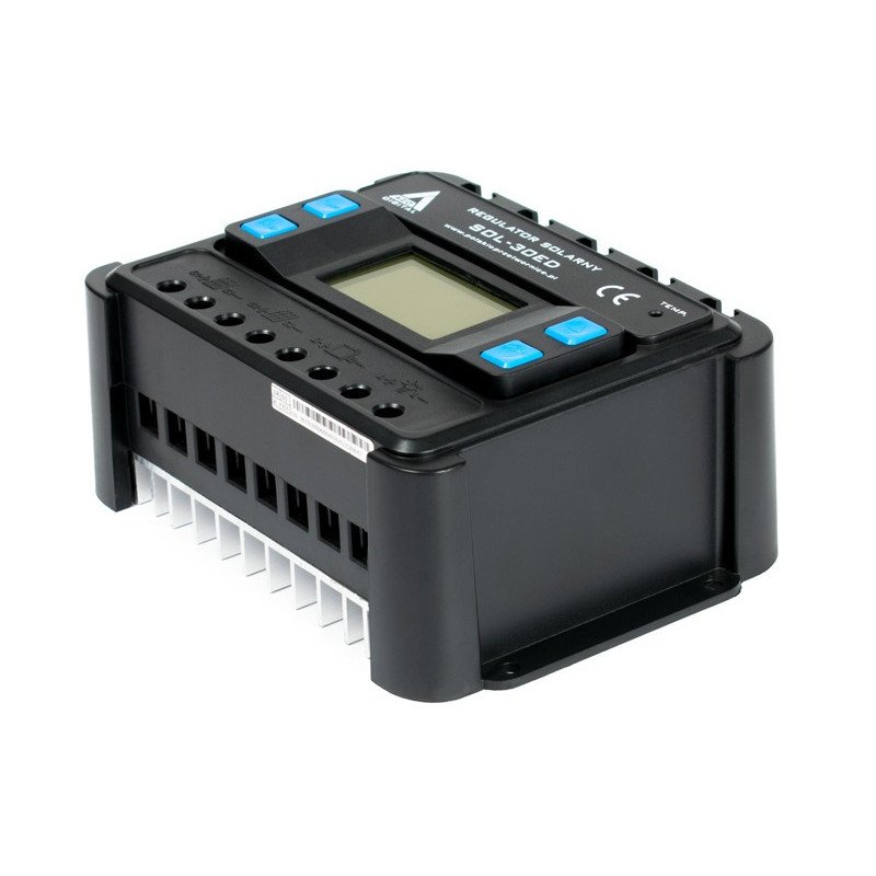 AZO Digital PWM SOL-30ED 12/24 - 30A solární regulátor nabíjení s LCD displejem