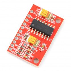 PAM8403 5V 3W stereofonní zvukový zesilovač - dvoukanálový - červený