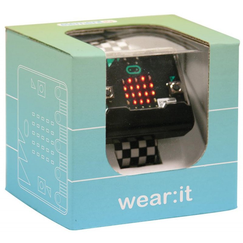 Micro: bit Wear: It - vzdělávací modul, Cortex M0, akcelerometr, Bluetooth, LED 5x5 - náramek + příslušenství