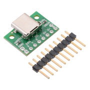 USB 2.0 typu C - konektor pro nepájivé pole - Pololu