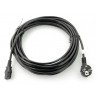 CEE 7/7 - IEC 320 C13 10m VDE napájecí kabel - černý - zdjęcie 2
