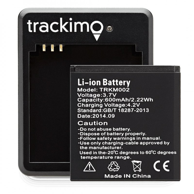 Dodatečná baterie + nabíječka - pro lokátor Trackimo Optimum