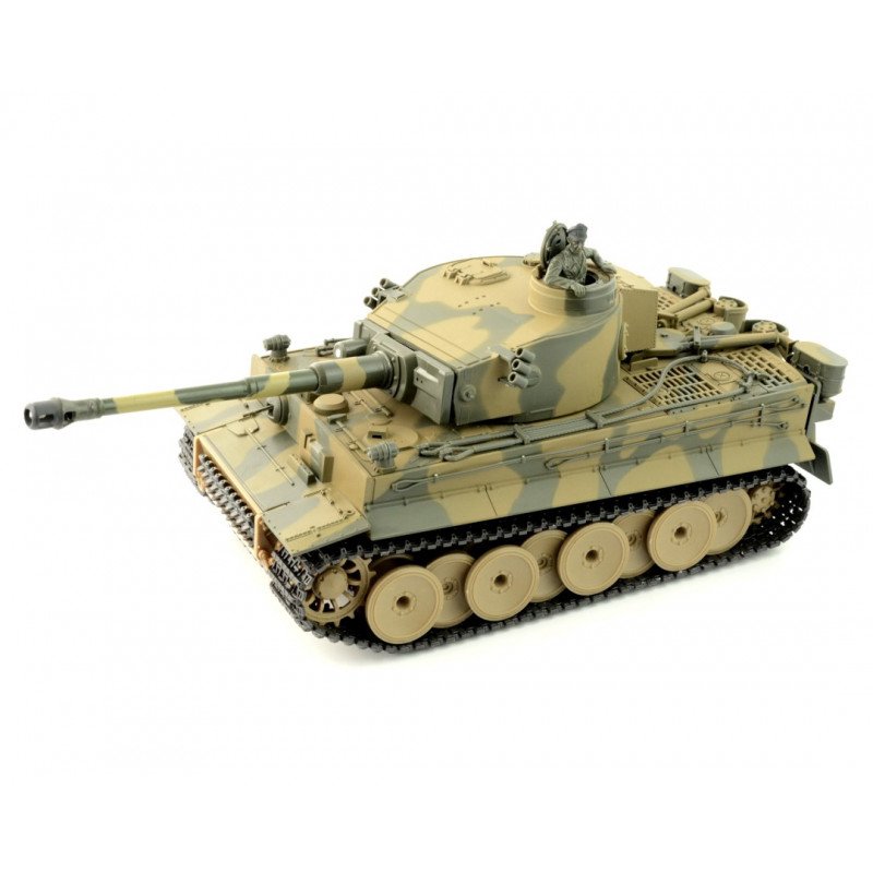 RC tank na dálkové ovládání - German Tiger - 1:24