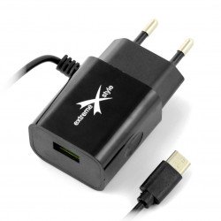 Napájecí zdroj EXtreme Ampere ATCCU24B USB typu C + USB 2.4A