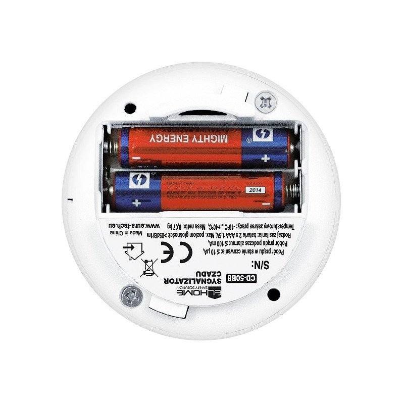 Eura-tech EL Home CD-50B8 mini - senzor oxidu uhelnatého (oxidu uhelnatého) 3V
