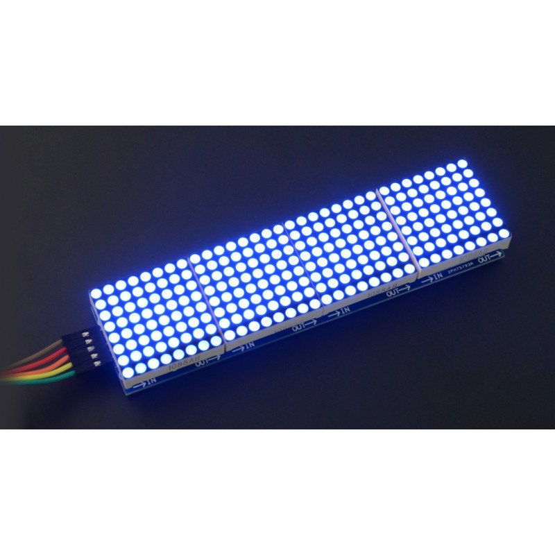 LED matice 32x8 + ovladač MAX7219 - modrý