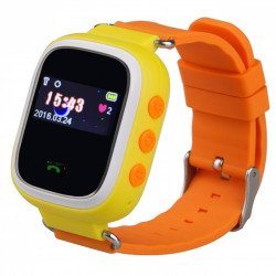 Dětské hodinky s GPS lokátorem - oranžové