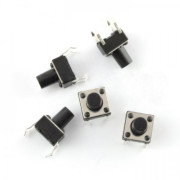 Taktický spínač 6x6mm / 8mm THT - 5ks