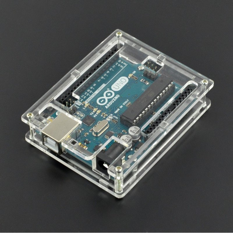 Pouzdro pro Arduino Uno - transparentní slim v2