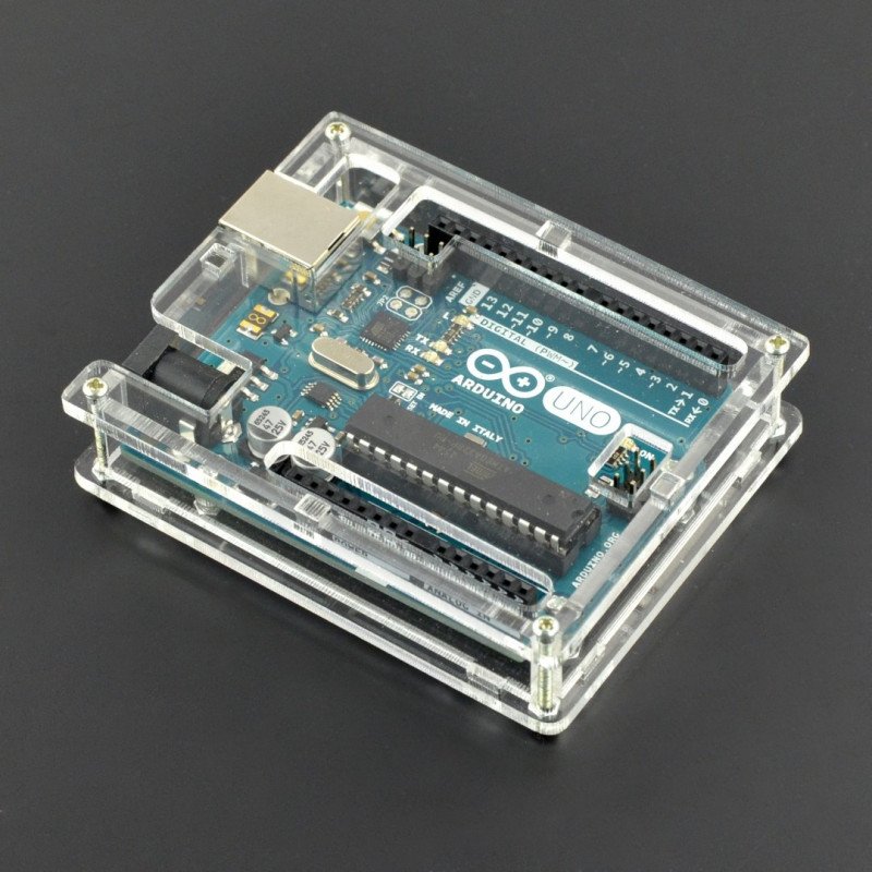 Pouzdro pro Arduino Uno - transparentní slim v2
