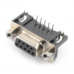 Úhlová zásuvka D-SUB 9