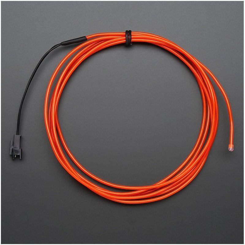 Elektroluminiscenční kabel 2,5 m - červený