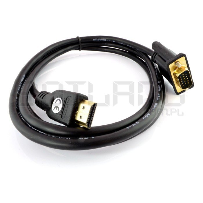Kabel HDMI - VGA - dlouhý 1,5 m