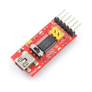 Převodník USB-UART FTDI FT232RL - miniUSB zásuvka + kabel USB