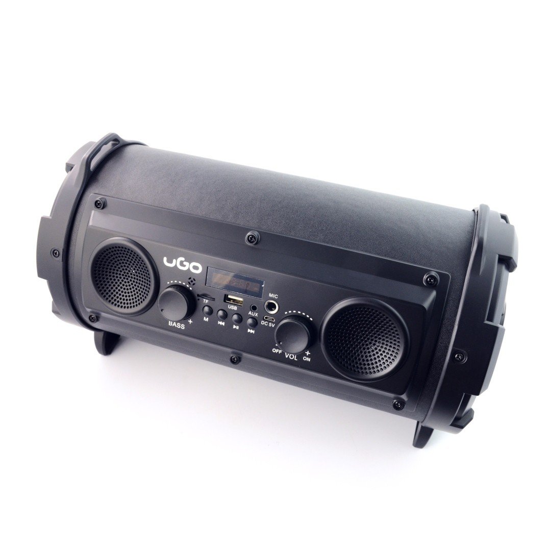 Bluetooth reproduktor UGo Bazooka Karaoke 16 W RMS s mikrofonem - černý