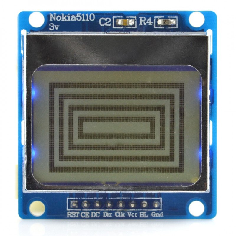Grafický LCD displej 84x48px - Nokia 5110 - modrý