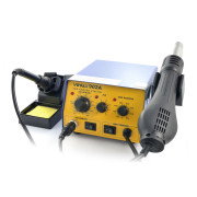 Pájecí stanice 2v1 hotair a pájecí stanice Yihua 902A - 700W