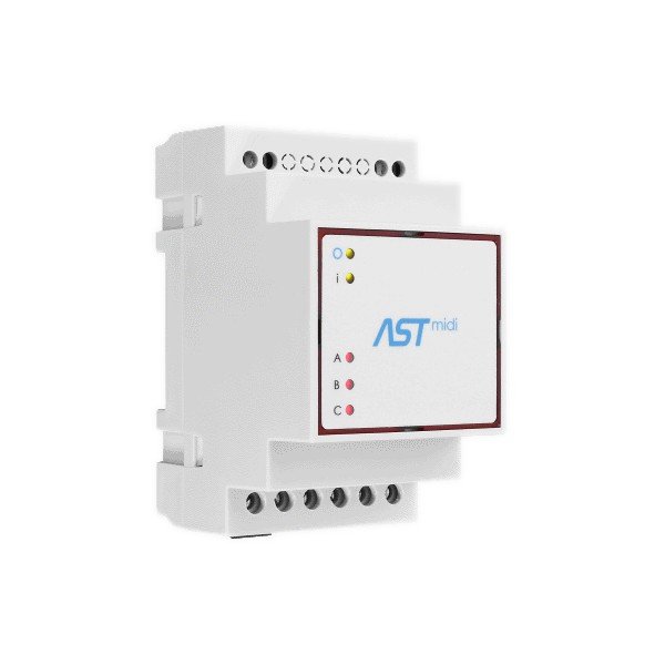 ASTmidi - ovladač pouličního osvětlení s GPS anténou - 3x výstupy