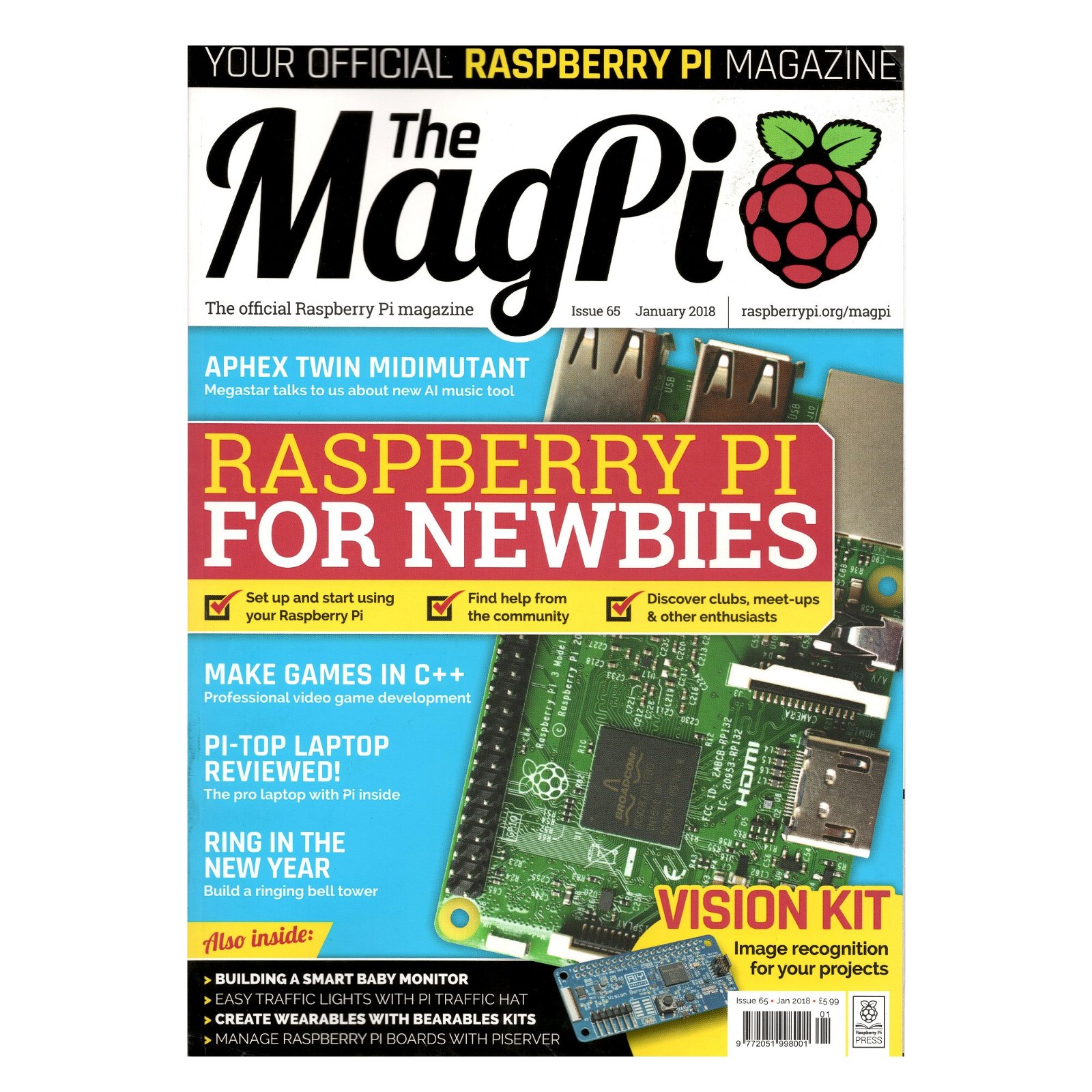 MagPi - oficiální časopis RaspberryPi - číslo 01/2018, vydání 65