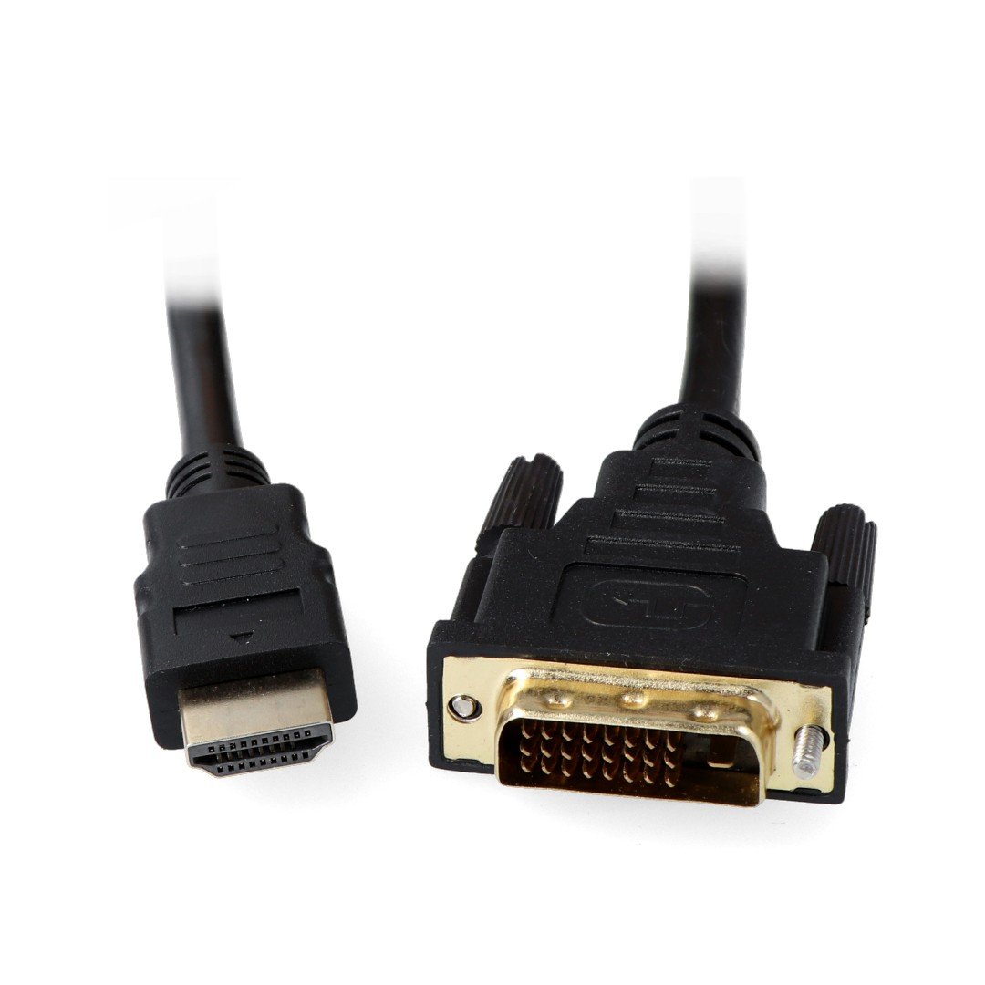 Černý kabel DVI - HDMI 1,8 m