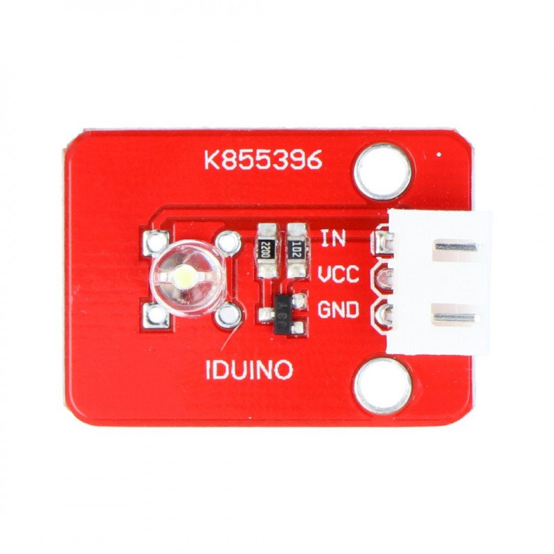 Modul Iduino s bílou LED + 3kolíkový kabel