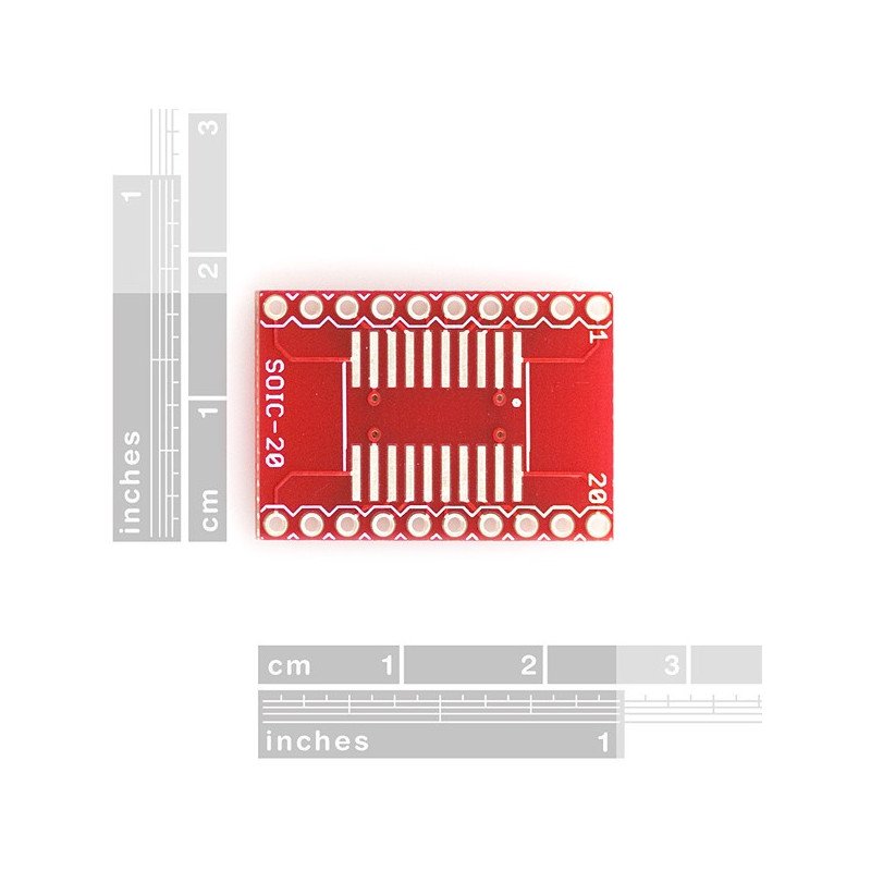 20kolíkový adaptér SOIC na DIP - SparkFun BOB-00495