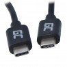 USB-C - USB-C 3.1 1m napájení 100W zelený mobilní kabel - zdjęcie 3