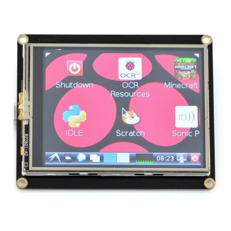 Dotykový LCD displej 2,8 '' 320x240px USB pro Raspberry Pi