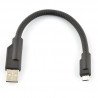 Kabel USB A - microUSB - B 0,2 m - tuhý - zdjęcie 3