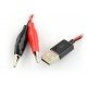 Kabel USB A s krokosvorkami