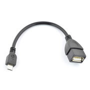 Hostitelský adaptér OTG microUSB-USB Akyga - 0,15 m