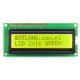 LCD displej 2x16 znaků zelený LCD displej 2x16 znaků zelený