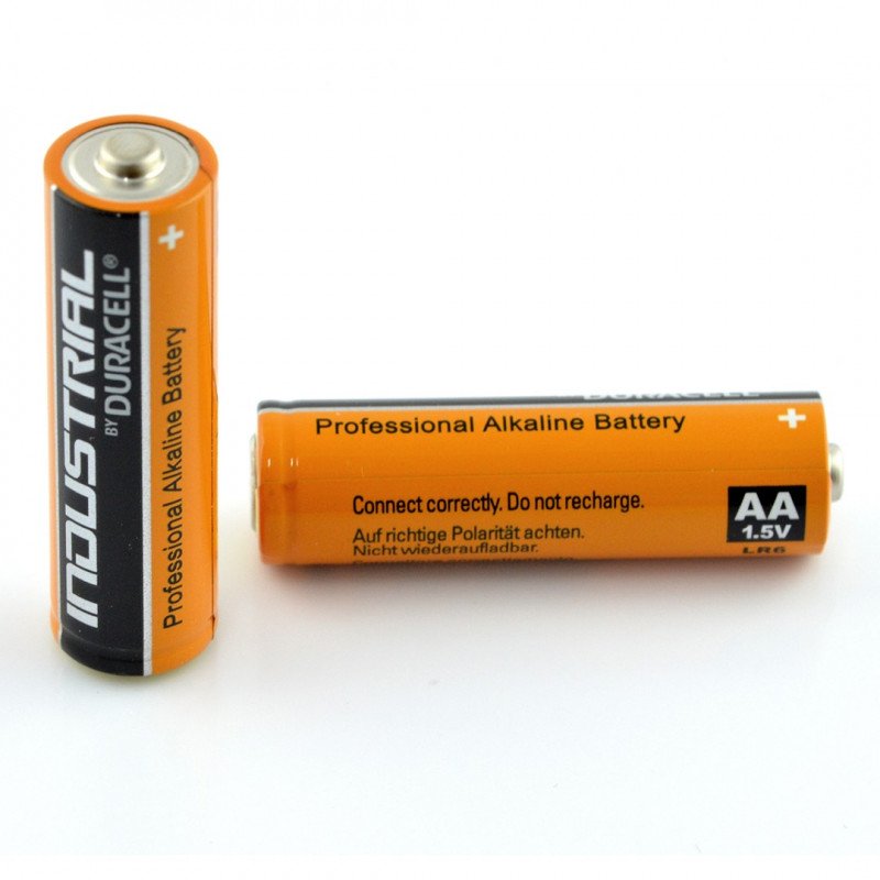 Duracell průmyslová alkalická baterie AA (R6 LR6)