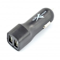 Extrémní 5V / 3,1A 2xUSB nabíječka / adaptér do auta