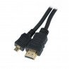 Pozlacený vysokorychlostní kabel HDMI Goodbay s podporou Ethernetu Zástrčka HDMI (typ A) - micro HDMI (typ D) - 5 m - zdjęcie 1