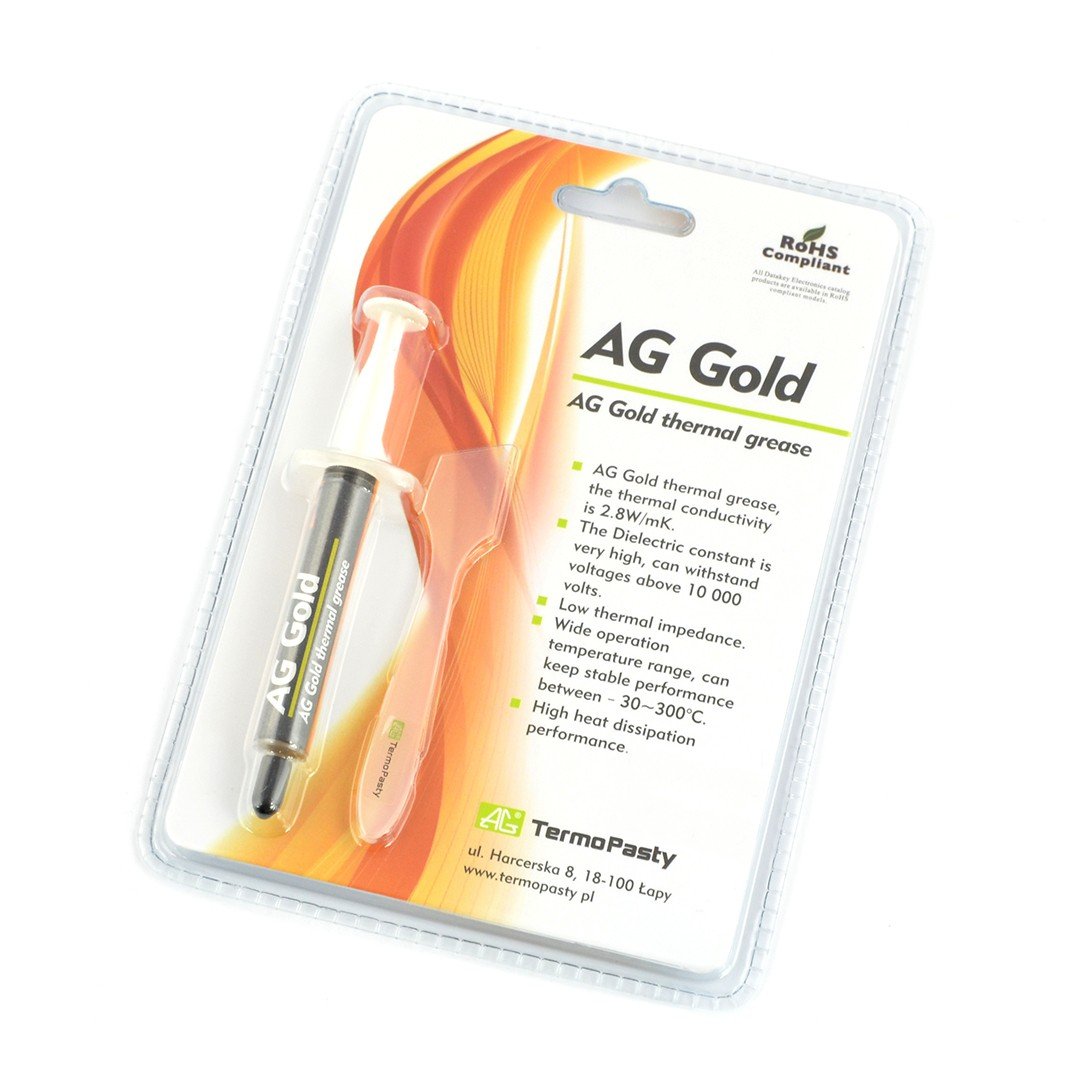 Tepelně vodivá pasta AG Gold - stříkačka 3g