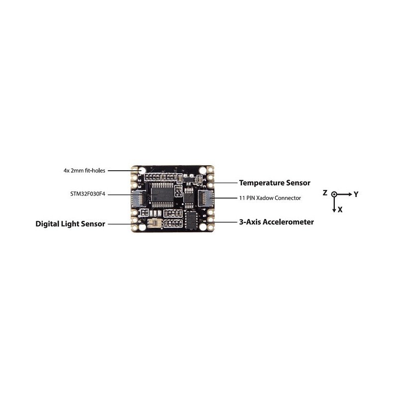 Xadow Basic Sensor - akcelerometr, světelný senzor a teplotní senzor