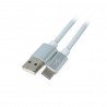 Kabel eXtreme USB 2.0 typu C silikonový bílý - 1 m - zdjęcie 1